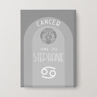 Custom Birthday Zodiac Cancer - Modernes Design