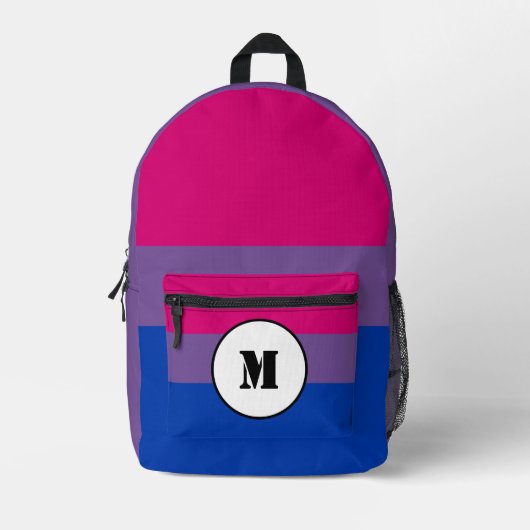 Custom bisexuality flag bedruckter rucksack (Vorderseite)