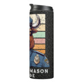 Custom Bison Geschenke für Polizeibeamte Vater Hus Thermosbecher (Nach rechts gedreht)