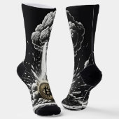Custom "Bitcoin Explosion" Socken (Gewinkelt)