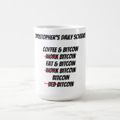 Custom Bitcoin Kaffeetasse (Mittel)