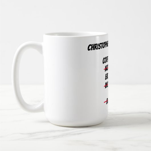 Custom Bitcoin Kaffeetasse (Links)