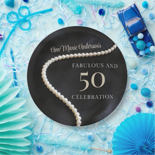 Custom Black 50 and Fabulous Pappteller (Party)