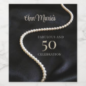 Custom Black 50 and Fabulous Weinetikett (Einzelnes Label)