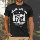 Custom Black Adventure Vater Trail getestet T-Shirt
