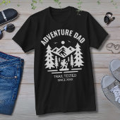 Custom Black Adventure Vater Trail getestet T-Shirt