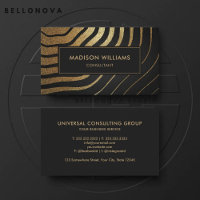 Custom Black and Gold Wave Glitzer Beruflich