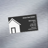 Custom Black and White Construction Magnetische Visitenkarte (Beispiel)