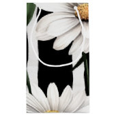 Custom Black and White Daisy Vielen Dank Kleine Geschenktüte (Rückseite)
