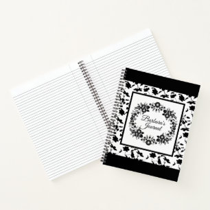 Custom Black and White Journal Spiralnotebook Notizblock