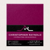 Custom Black and Wine Home Building Construction (Außenseite Aufgefaltet)