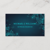 Custom Black Bright Green Türkise Blue Circuit Visitenkarte (Vorderseite)