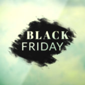 Custom Black Brush Frame Black Friday Store Fensteraufkleber (Blatt 3)