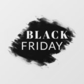 Custom Black Brush Frame Black Friday Store Fensteraufkleber (Blatt)