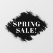 Custom Black Brush Frame Spring Sale Store Fensteraufkleber (Blatt)