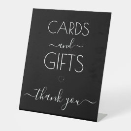 Custom Black Calligraphy Cards & Gifts Sockelschild