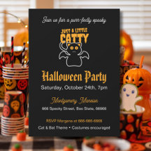 Custom Black Cat Bat Funny Quote Halloween-Party