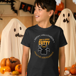Custom Black Cat Funny Zitat Halloween-Party Kids T-Shirt