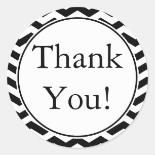 Custom Black Danke Stickers und Gefallen Labels