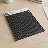 Custom Black Engineering Graph Paper Pad with Logo Notizblock