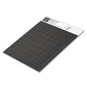 Custom Black Engineering Graph Paper Pad with Logo Notizblock (angewinkelt)