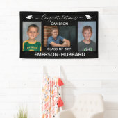 Custom Black Foto High School Abschluss Banner (Insitu)