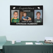 Custom Black Foto High School Abschluss Banner (Messeveranstaltung)