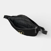 Custom Black Gold Mit Monogramm Coole Waste Crossb Bauchtasche (Offen)