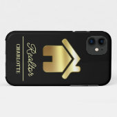 Custom Black & Gold Real Anwesen Agent Case-Mate iPhone Hülle (Rückseite (Horizontal))