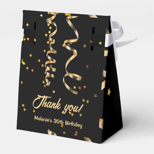 Custom Black Gold Vielen Dank für Ihr Interesse Bo Geschenkschachtel (Rückseite)