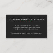 Custom Black Gray Red The USA America Flag Premium Visitenkarte (Rückseite)