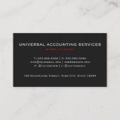 Custom Black Gray Red The USA America Flag Premium Visitenkarte (Rückseite)