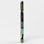 Custom Black Green Aquamarin Blue Retro Art Muster Case-Mate iPhone Hülle (Hinten/Rechts)