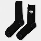 Custom Black Groom Wedding  Socken (Linkes Detail)