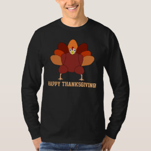 Custom Black Happy Thanksgiving-Shirts mit der Tür T-Shirt