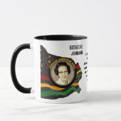 Custom Black History Monat KATHERINE JOHNSON Zitat Tasse (Links)