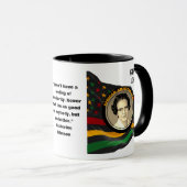 Custom Black History Monat KATHERINE JOHNSON Zitat Tasse (VorderseiteRechts)