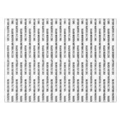 Custom BLACK HISTORY MONTH Tischdecke (Vorderseite (Horizontal))