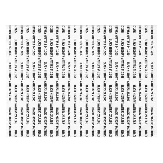 Custom BLACK HISTORY MONTH Tischdecke (Vorderseite (Horizontal))