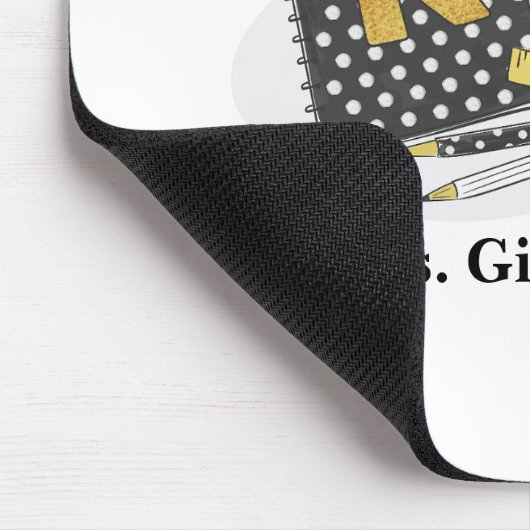 Custom Black Kindergarten Lehrer Wertschätzung Mousepad (Ecke)