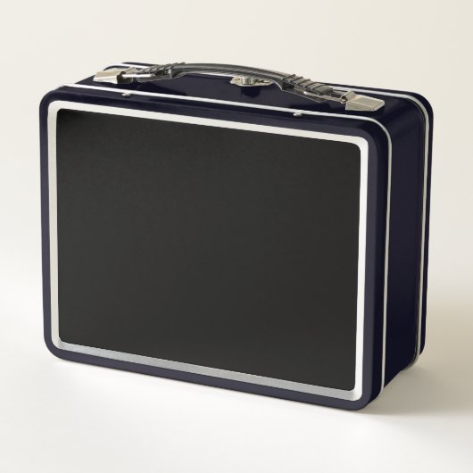 Custom Black Lunchbox - Sleek & Functional (Rückseite)