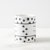 Custom Black Paw druckt Beruflich Pet Salon Kaffeetasse (Mittel)