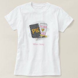 Custom Black Pre-K Teacher School T-Shirt