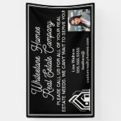 Custom Black Real Estate Company Realtor Marketing Banner (Vertikal)