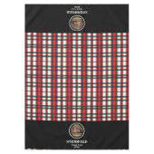 Custom Black Red Kariert Farm Style Tischdecke (Vorderseite)