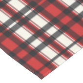 Custom Black Red Plaid Farmhouse Style Tischdecke (Schrägansicht)