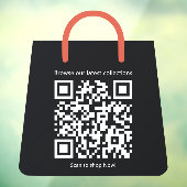 Custom Black Shopping Bag geformt Werbeshop Fensteraufkleber (Blatt 3)