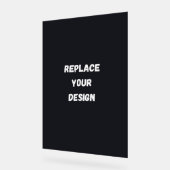 Custom black simple Design Add Photo or Text Acrylschild (Winkel)