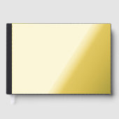 Custom black simple Design Add Photo or Text Gästebuch (Vorderseite)