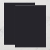 Custom black simple Design Add Photo or Text Menükarte (Vorne/Hinten)